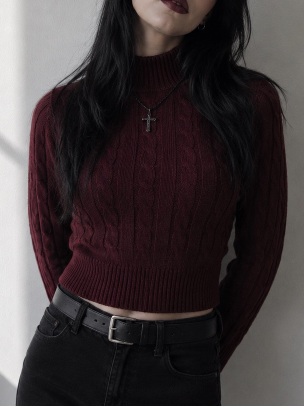 Doll’s SOFT Knit Sweater - Women’s Dinner + Office- Dark Red/ Burgundy